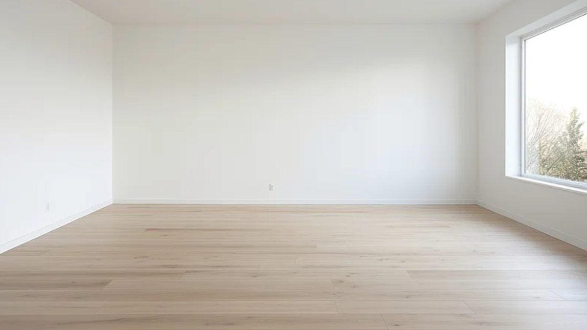 Craftsman installing hardwood
