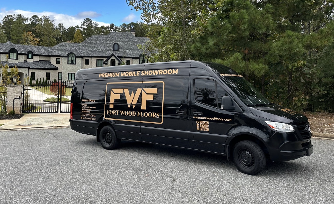 Fort Wood Floors mobile showroom van